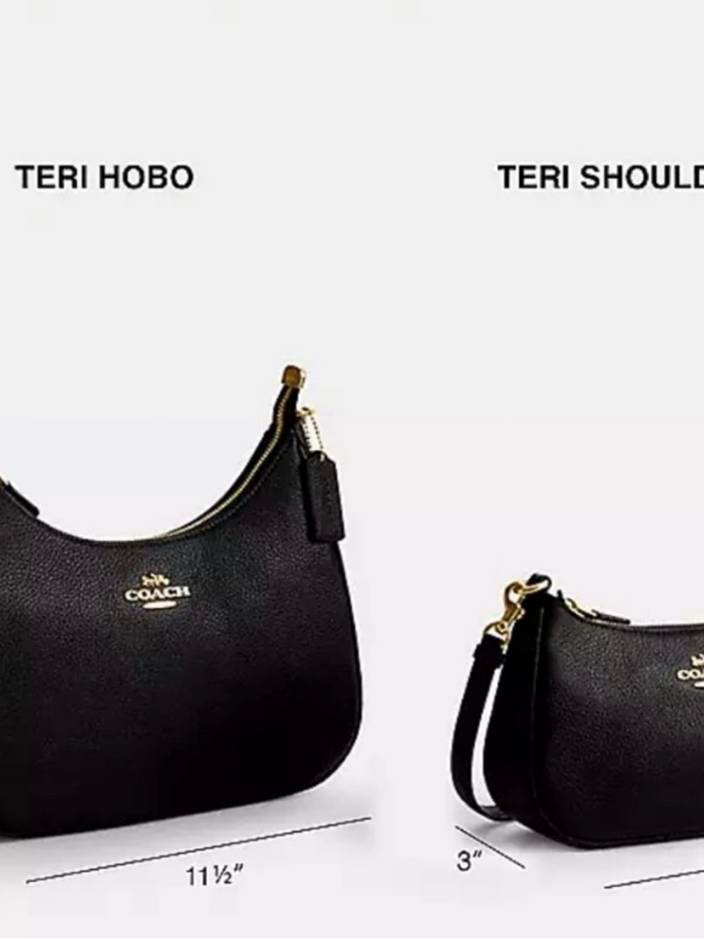 Coach Teal Leather Teri Hobo (Large) Shoulder Bag with Crossbody Strap - Picture 11 of 11